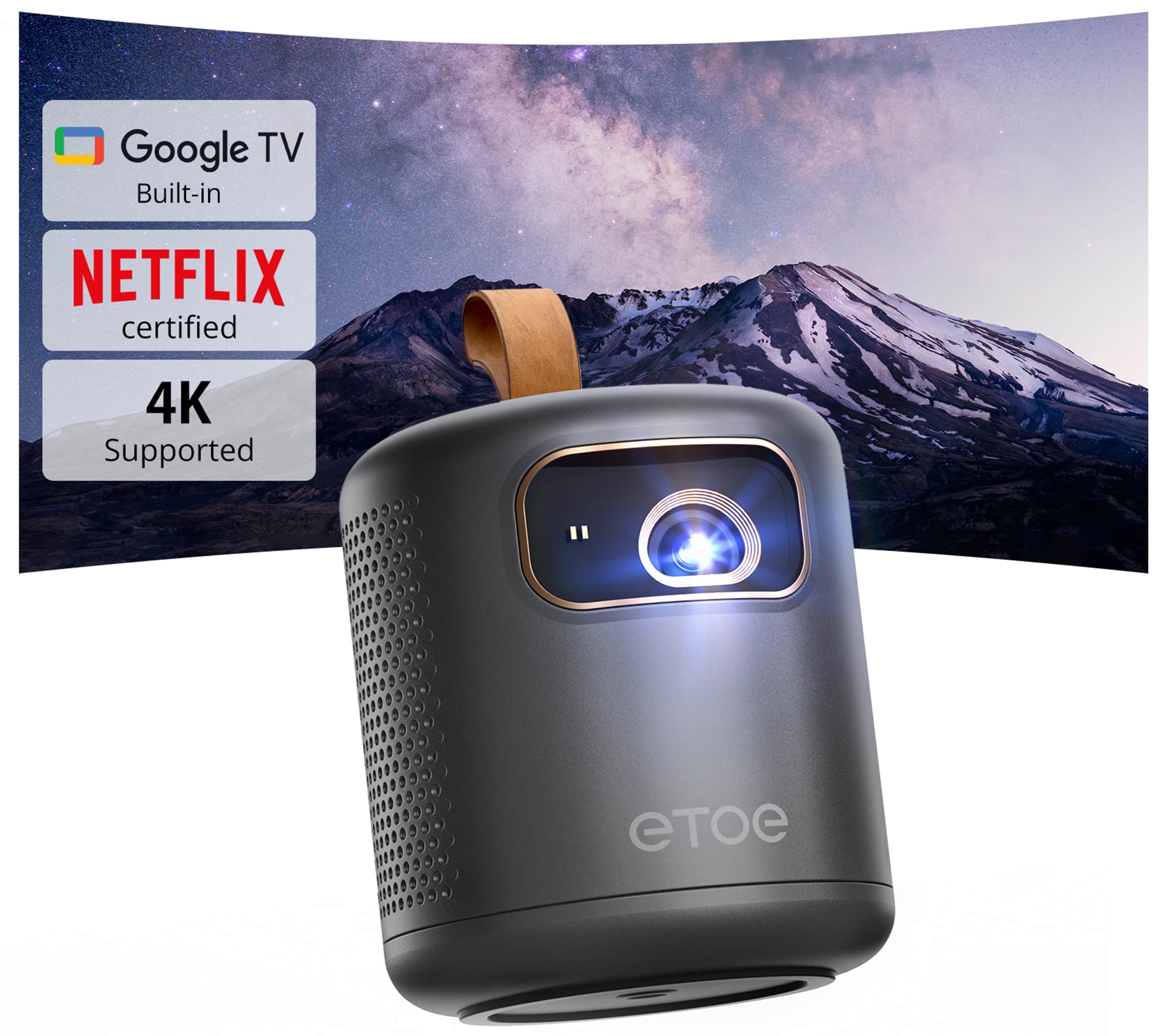 Google TV Built-in, NETFLIX certified, 4K Supported.