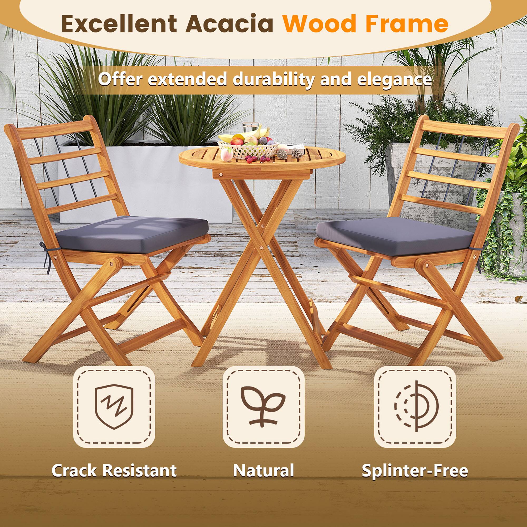 Excellent Acacia Wood Frame Offer extended durability and elegance Crack Resistant Natural Splinter-Free