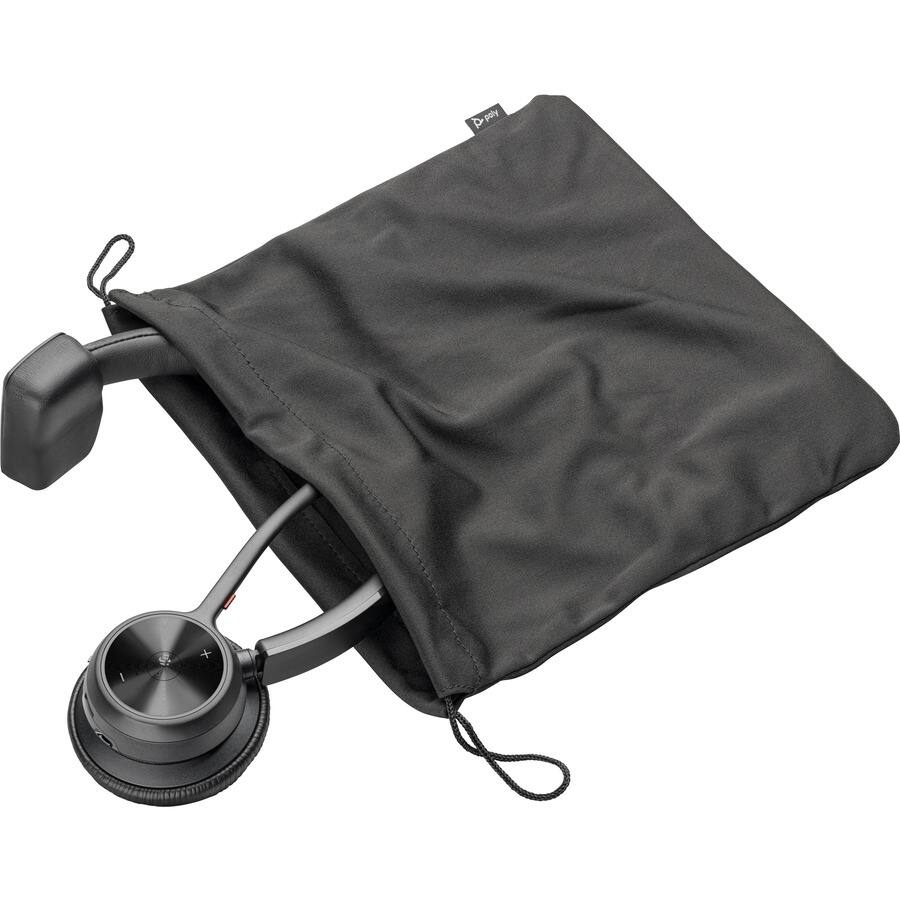 Alt View 2. HP - Poly Voyager 4310 USB-A Headset + BT700 Dongle - Microsoft Teams Certification - Siri, Google Assistant - Mono - USB - Black.
