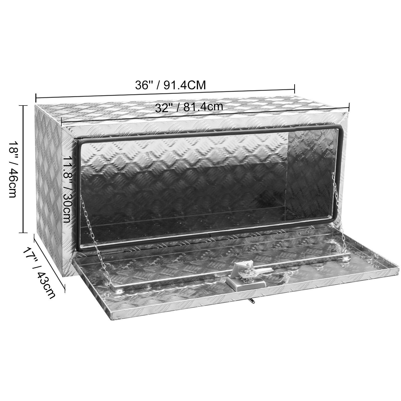 36" / 91.4CM, 32" / 81.4cm, 18" / 46cm, 17" / 43cm