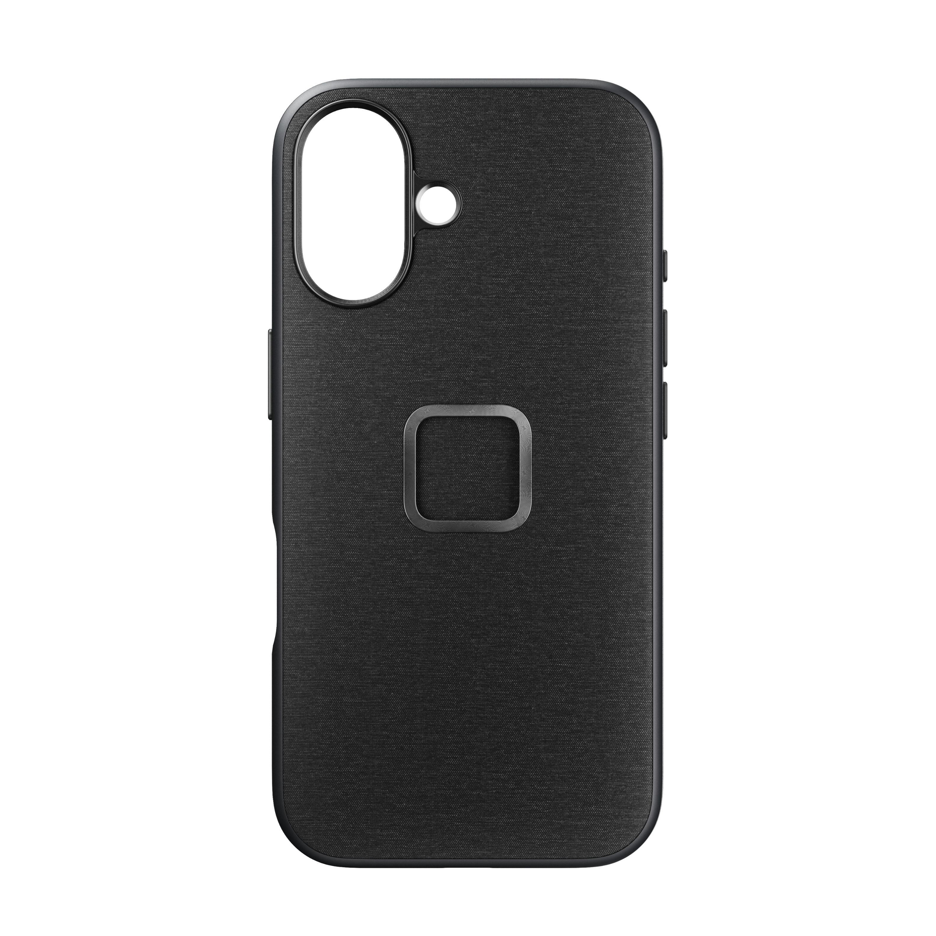 Front. Peak Design - Everyday Fabric Case for iPhone 16 - Charcoal.