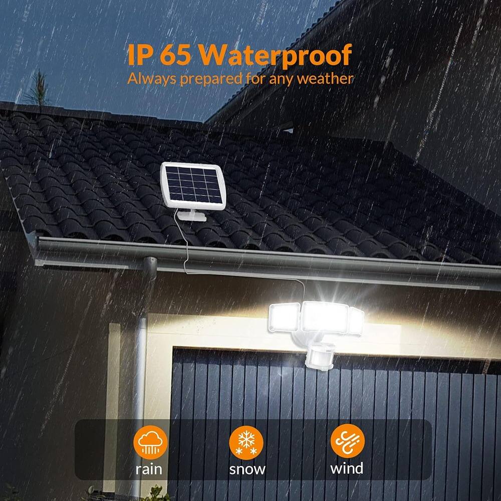 IP 65 Waterproof  
Always prepared for any weather  

rain  
snow  
wind