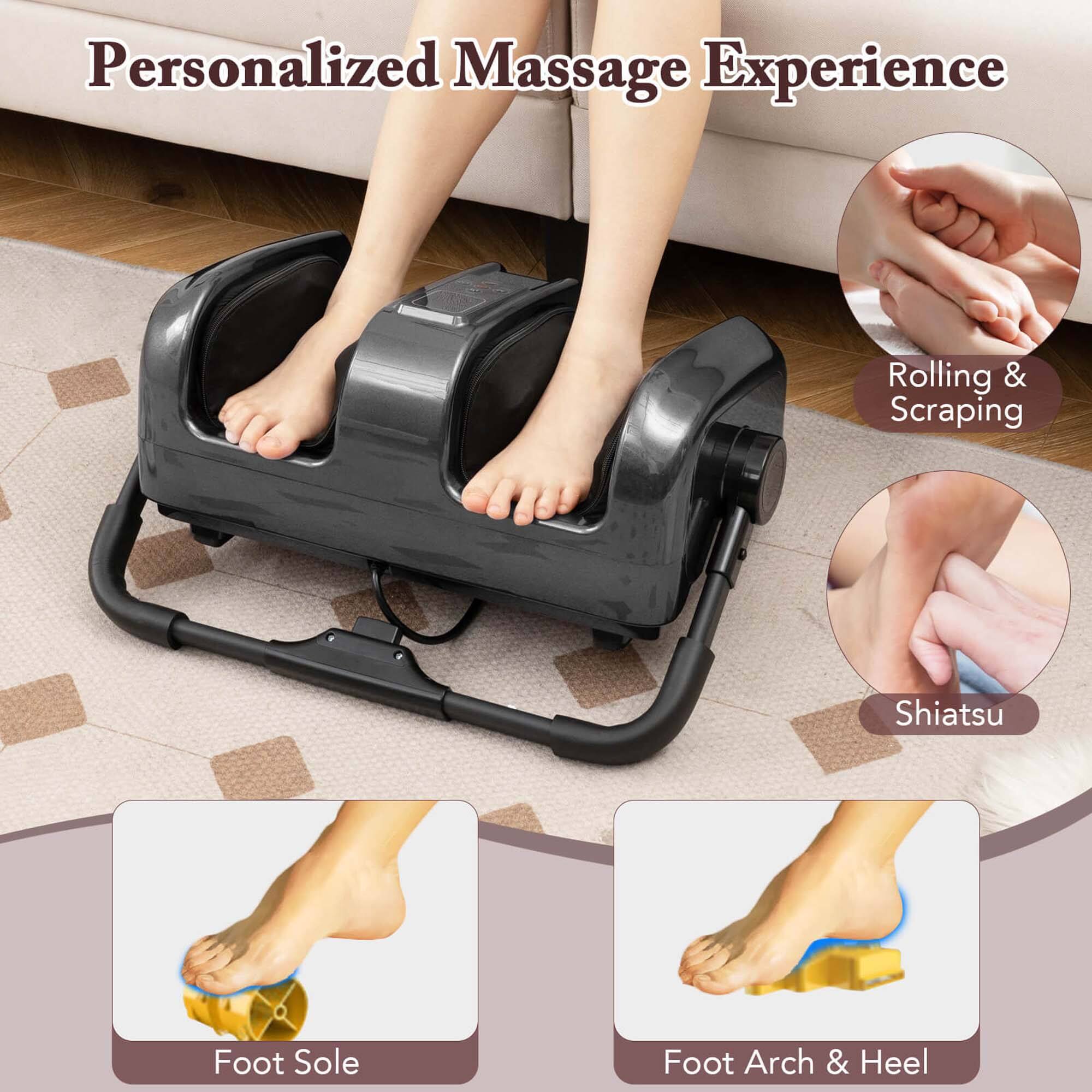 Personalized Massage Experience Rolling & Scraping Shiatsu Foot Sole Foot Arch & Heel
