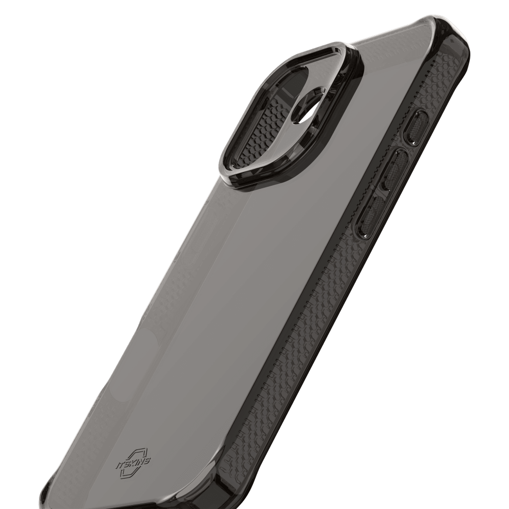 Alt View 4. Itskins - SPECTRUM R // CLEAR Case for Apple iPhone 17 - Black.