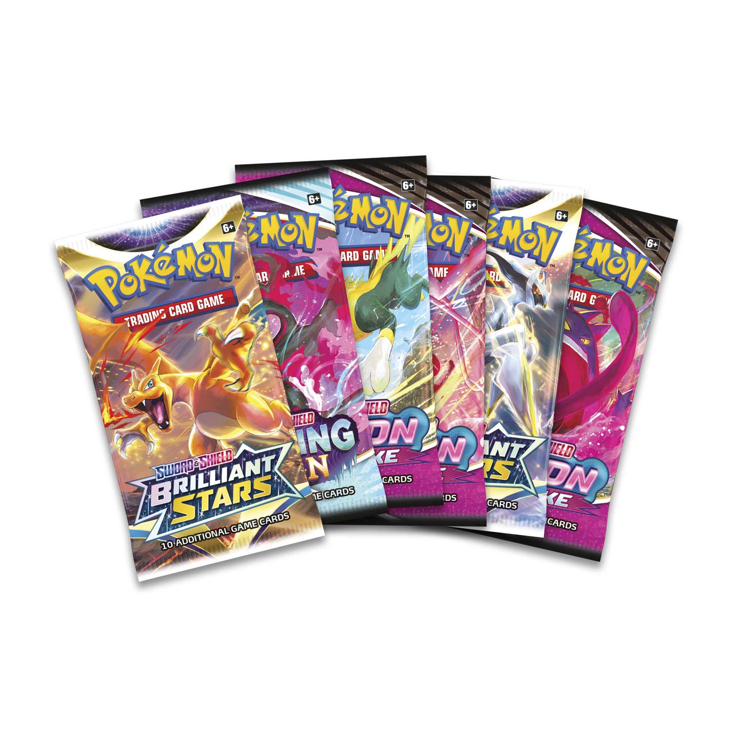Pokémon Trading Card Game  
Sword & Shield  
Brilliant Stars  
10 Additional Game Cards  

Pokémon Trading Card Game  
Sword & Shield  
Anteater  
10 Game Cards  

Pokémon Trading Card Game  
Sword & Shield  
Anteater  
10 Game Cards  

Pokémon Trading Card Game  
Sword & Shield  
Anteater  
10 Game Cards  

Pokémon Trading Card Game  
Sword & Shield  
Anteater  
10 Game Cards  

Age: 6+