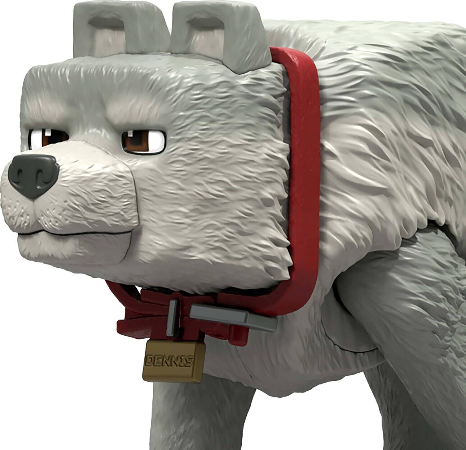 Mattel Minecraft Movie 3.25'' Dennis the Wolf Figure with