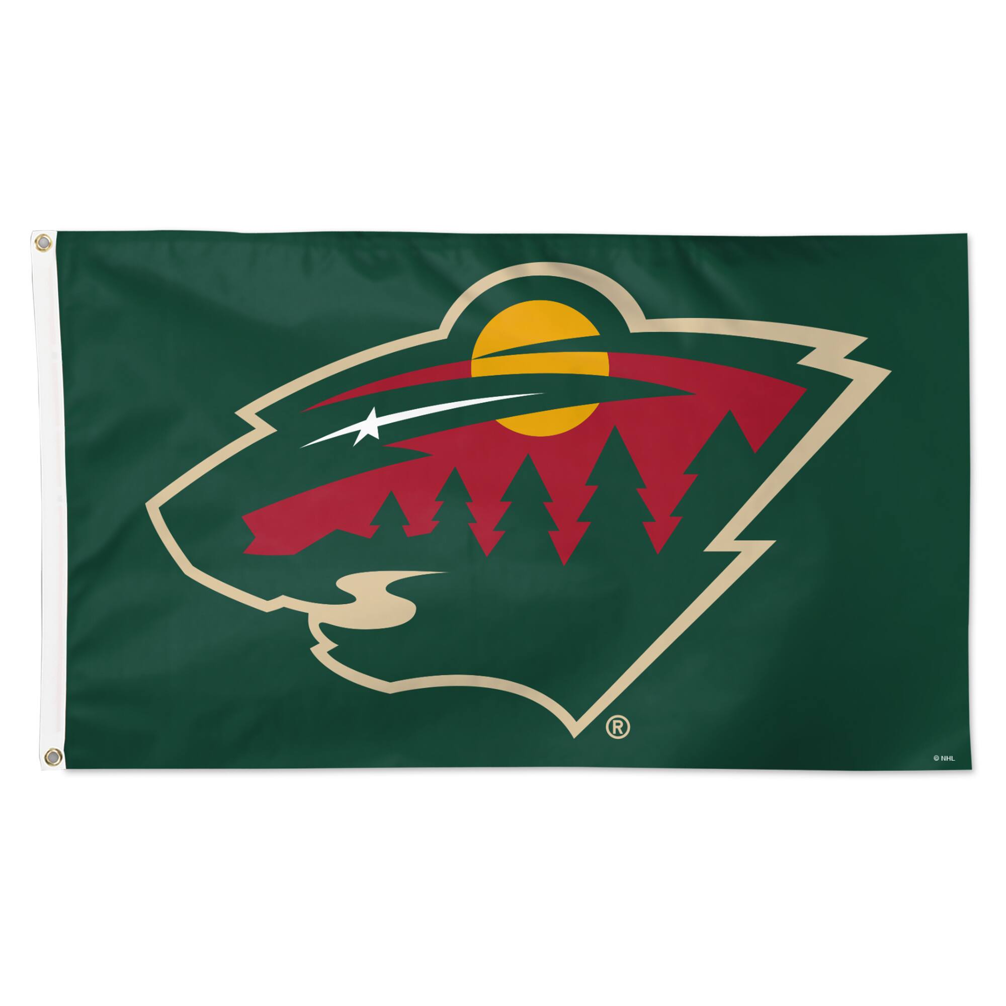 WinCraft - Minnesota Wild 3' x 5' Primary Logo Single-Sided Flag - Multicolor