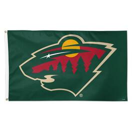 WinCraft - Minnesota Wild 3' x 5' Primary Logo Single-Sided Flag - Multicolor