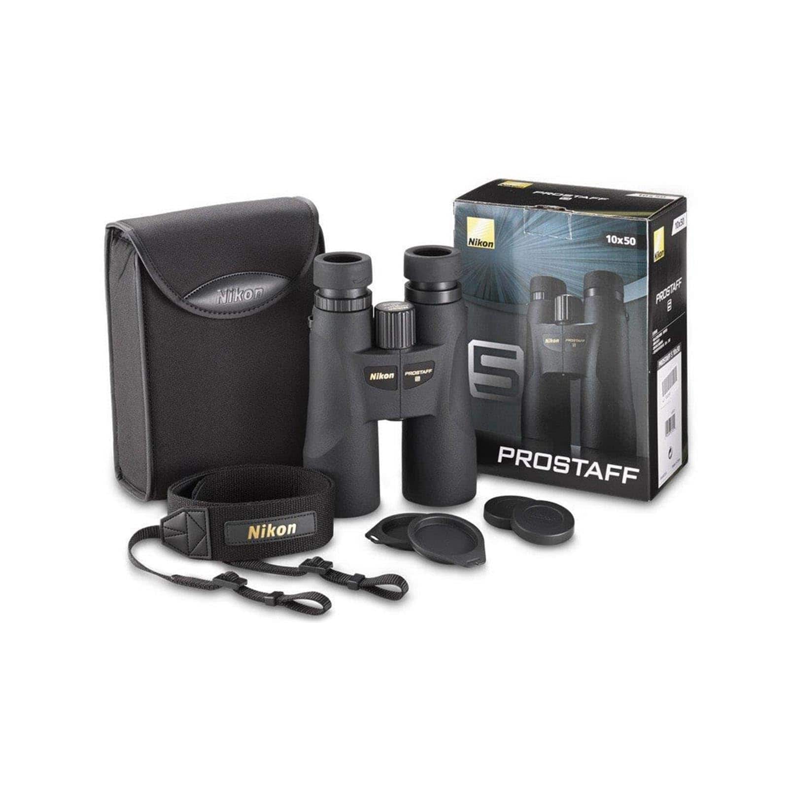 Nikon 12x50 PROSTAFF 5 Waterproof Binoculars with Focus Knob Black
