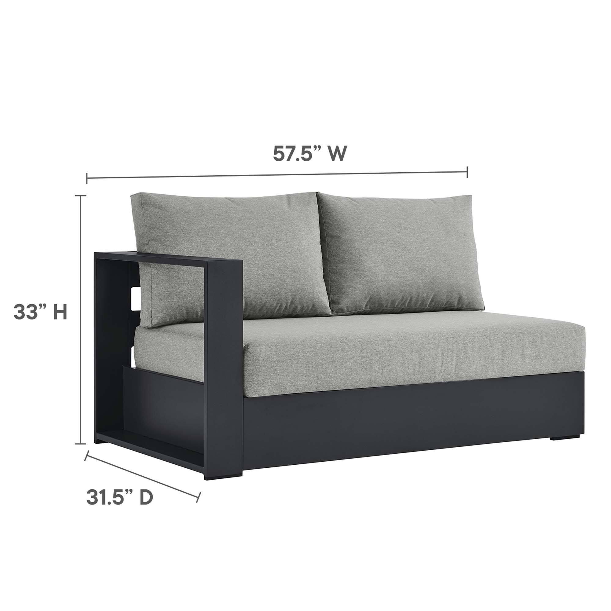 57.5" W x 33" H x 31.5" D