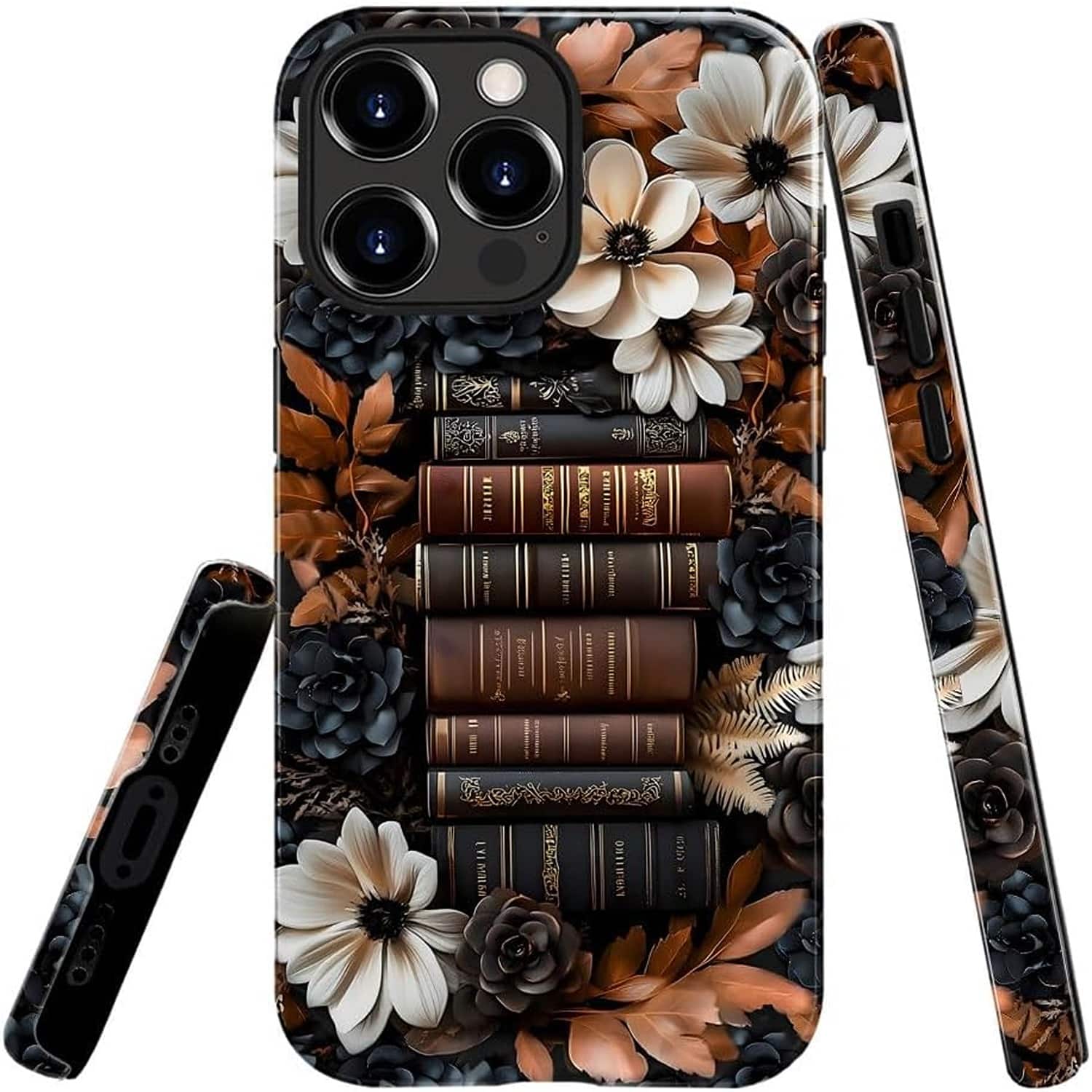 Compatible with iPhone 16 Pro, Scratch Resistant Hybrid 2-Layer Hard Shell Bright - Multicolor