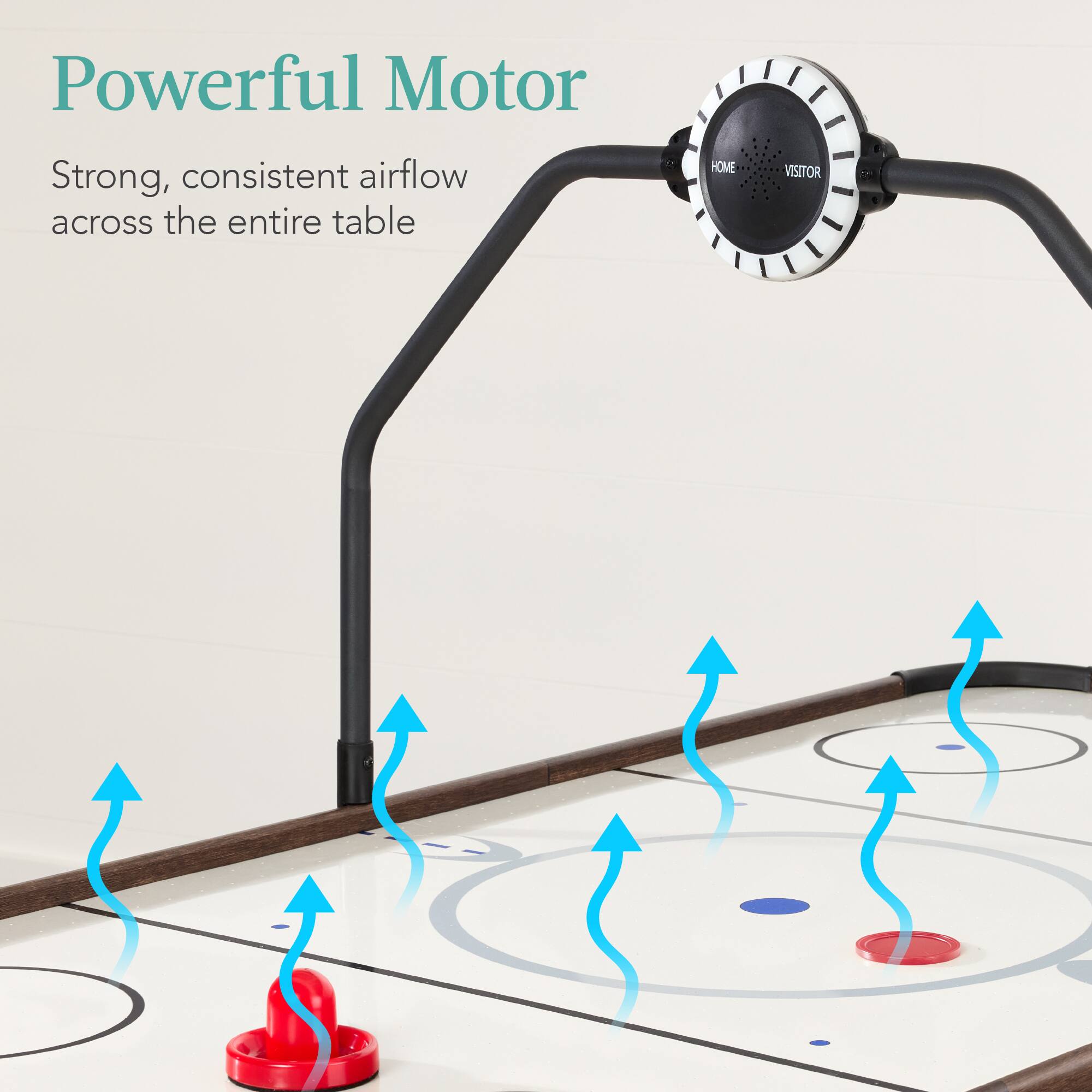 Powerful Motor

Strong, consistent airflow across the entire table