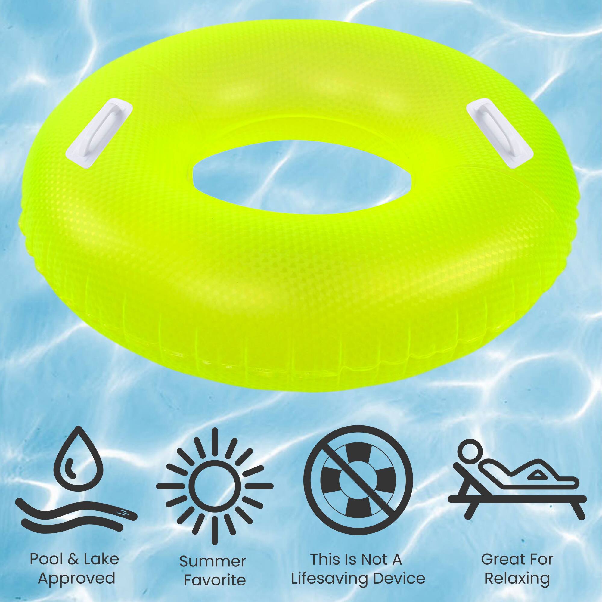 Pool & Lake Approved  
Summer Favorite  
This Is Not A Lifesaving Device  
Great For Relaxing