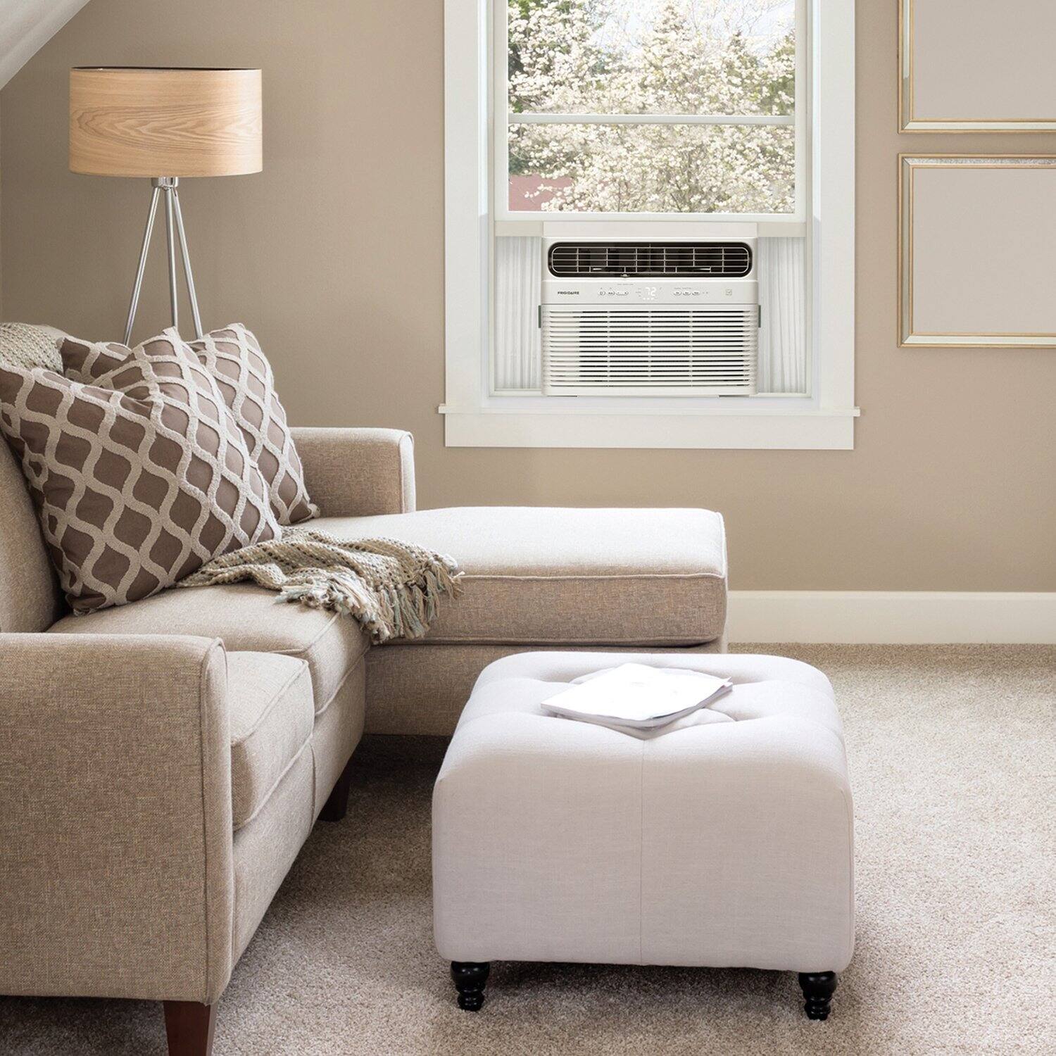 Alt View 23. Frigidaire - 12,000 BTU 550 Sq. Ft. Smart Inverter Window Air Conditioner - White.