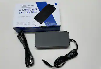 electric bicycle chargers Gocio Bike GOCIO Proprietary charger for McLaren electric mountain bike downtube battery 48V/3A USA Plug IEC TYPE A or B (for 600W system) Cyberpika Portable eBike Charger