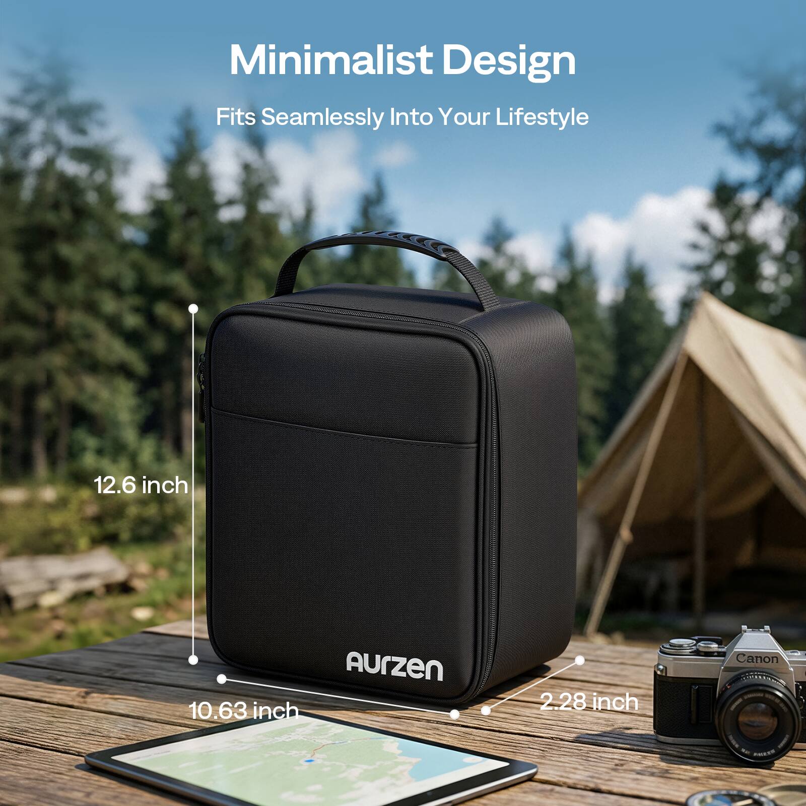 Minimalist Design Fits Seamlessly Into Your Lifestyle  
12.6 inch  
10.63 inch  
2.28 inch  
Canon SOiEs