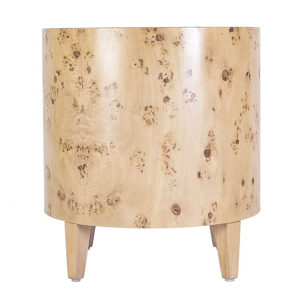 Back. Butler Specialty - Billie Burl End Table - Brown.