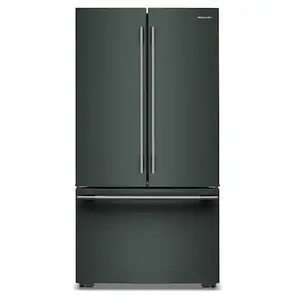 Front. KitchenAid - 24 Cu. Ft. French Door Counter-Depth Refrigerator with Interior Dispense - Juniper.