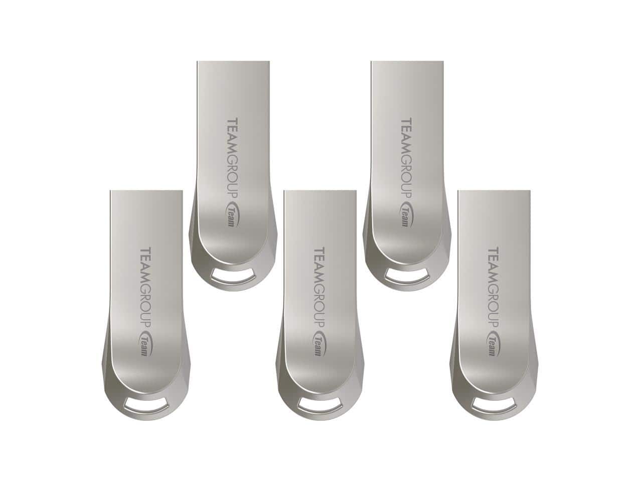 Team Group - TEAM 640GB (128GB x 5) C222 USB 3.2 Gen1 Flash Drive, Speed Up to 140MB/s (TC2223N128GS21) - Black