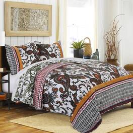 Greenland Home Fashions - Greenland Home Fashion Orleans Quilt Set - 3 - Piece - Full/Queen 90x90" - Multi