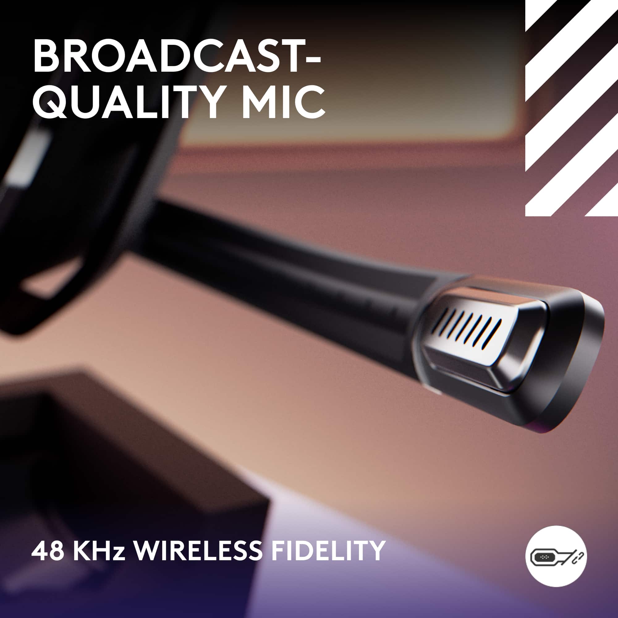 BROADCAST-QUALITY MIC 48 KHz WIRELESS FIDELITY