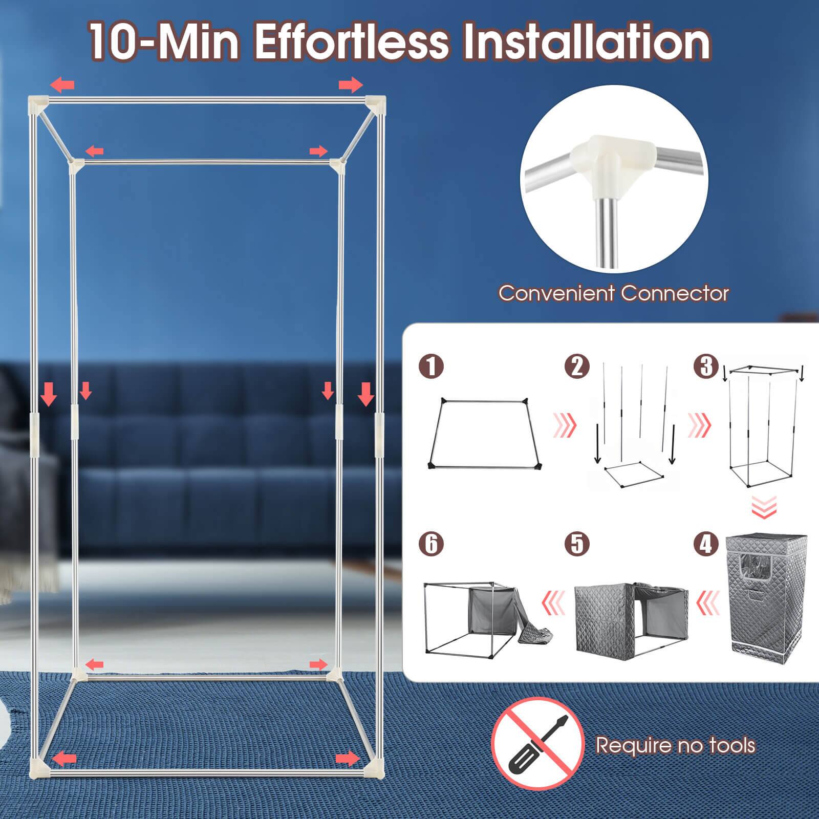10-Min Effortless Installation Convenient Connector 1 2 3 6 5 4 Require no tools