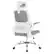 Alt View 11. OSP Home Furnishings - Mesh Back Manager’s Chair with Flip Arms and 2-Way Adjustable Headrest - Grey/White.