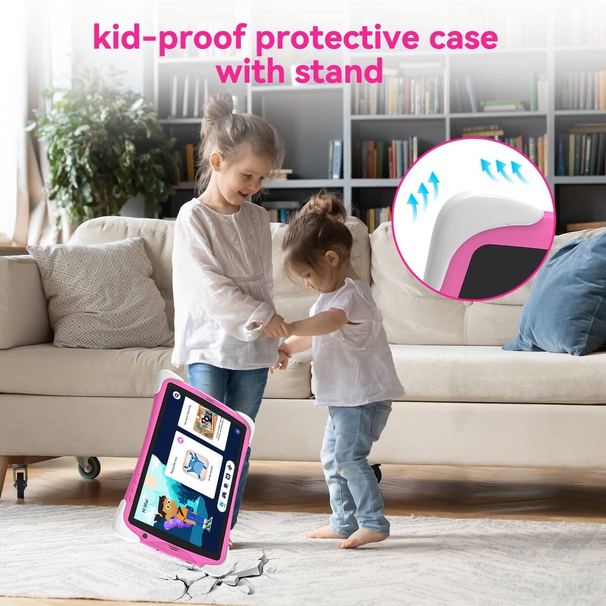 kid-proof protective case with stand