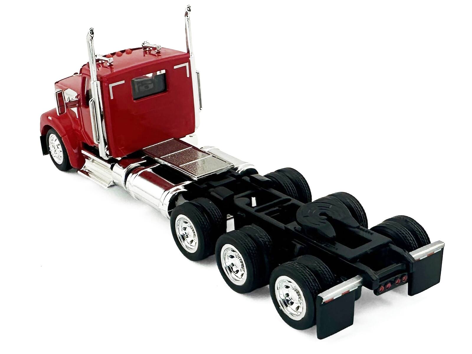 Alt View 3. HO Logistics Replicas - Kenworth W990 3-Axel Day Cab Red 1/87 (HO) Scale Plastic Model Car by HO Logistics.