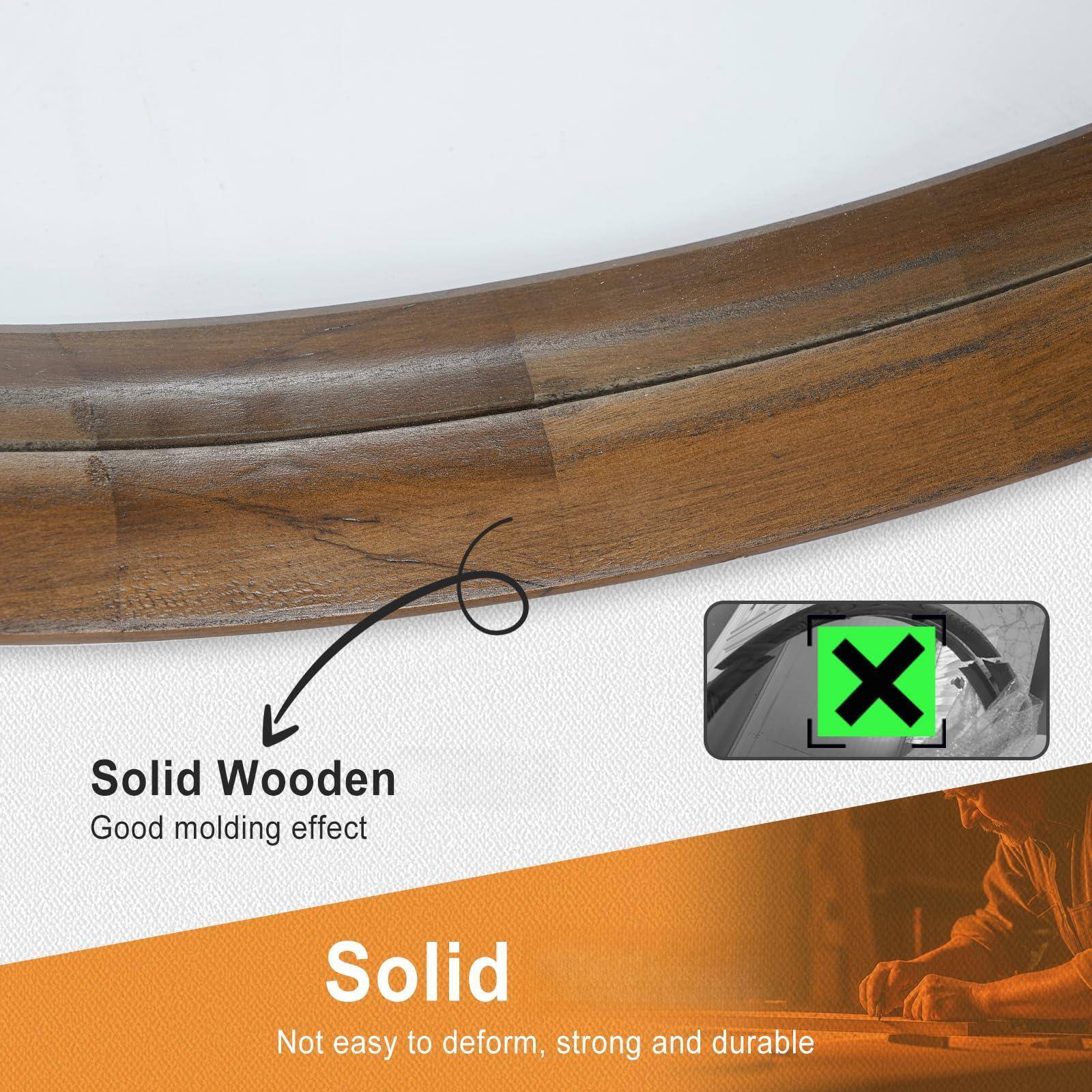 Solid Wooden  
Good molding effect

Solid  
Not easy to deform, strong and durable