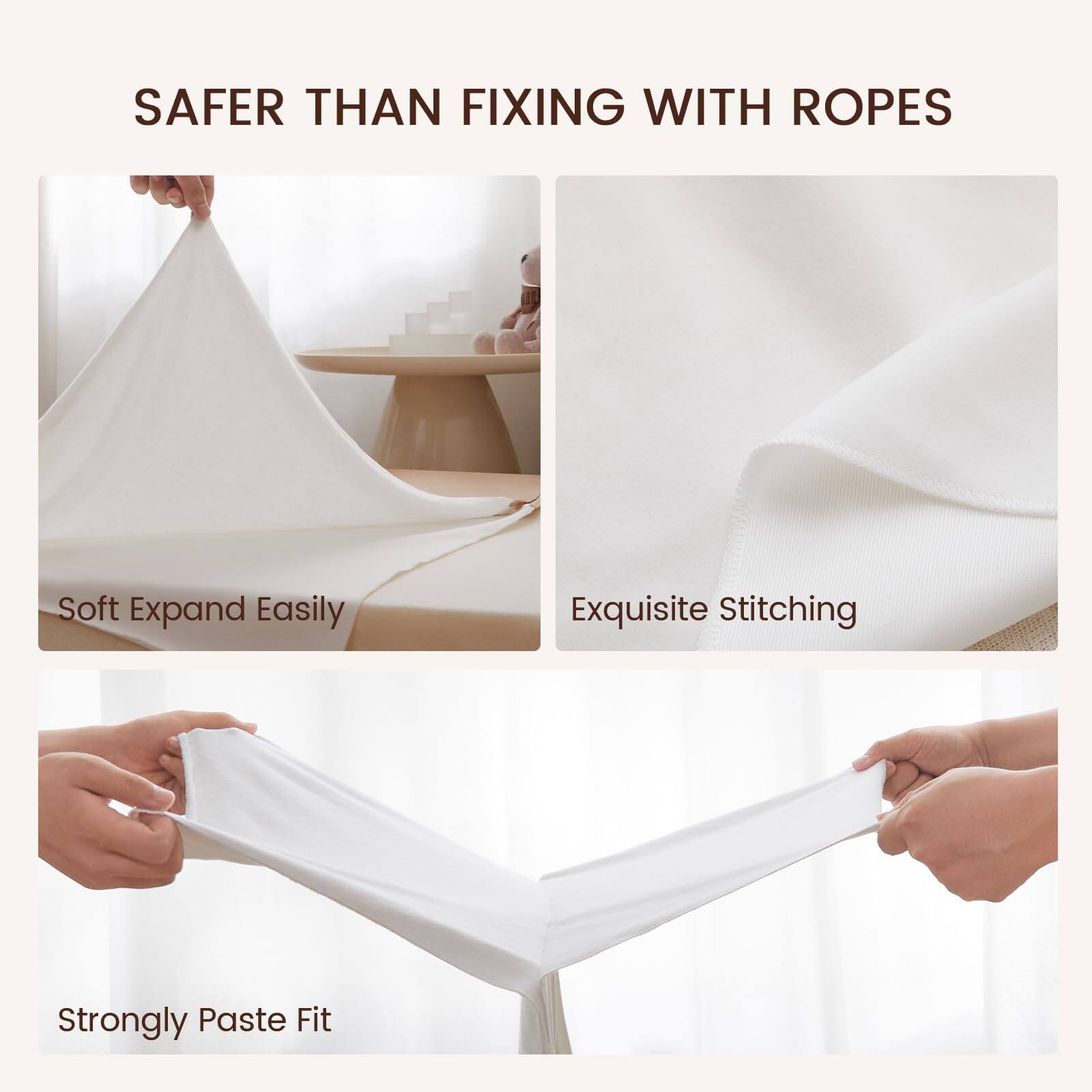 SAFER THAN FIXING WITH ROPES

- Soft Expand Easily
- Exquisite Stitching
- Strongly Paste Fit