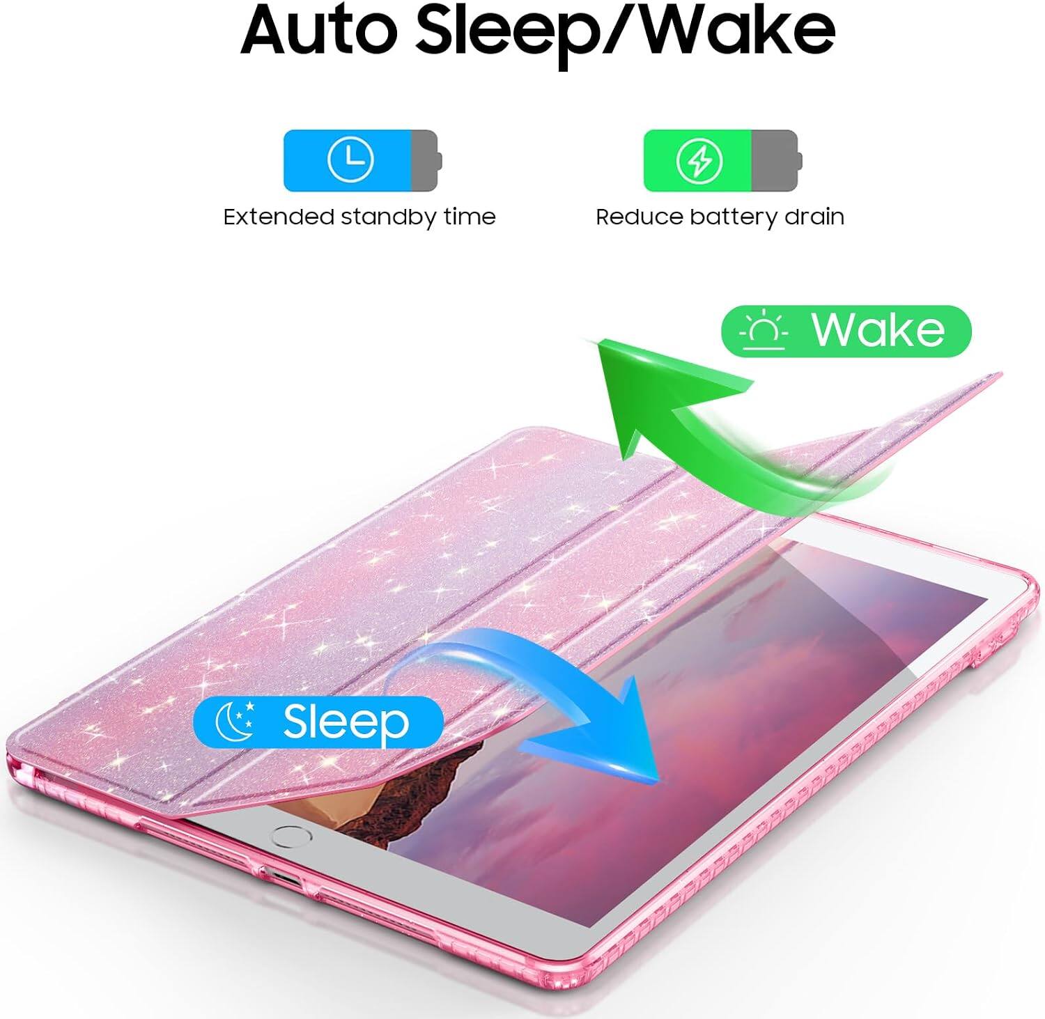 Auto Sleep/Wake

Extended standby time
Reduce battery drain

Wake
Sleep