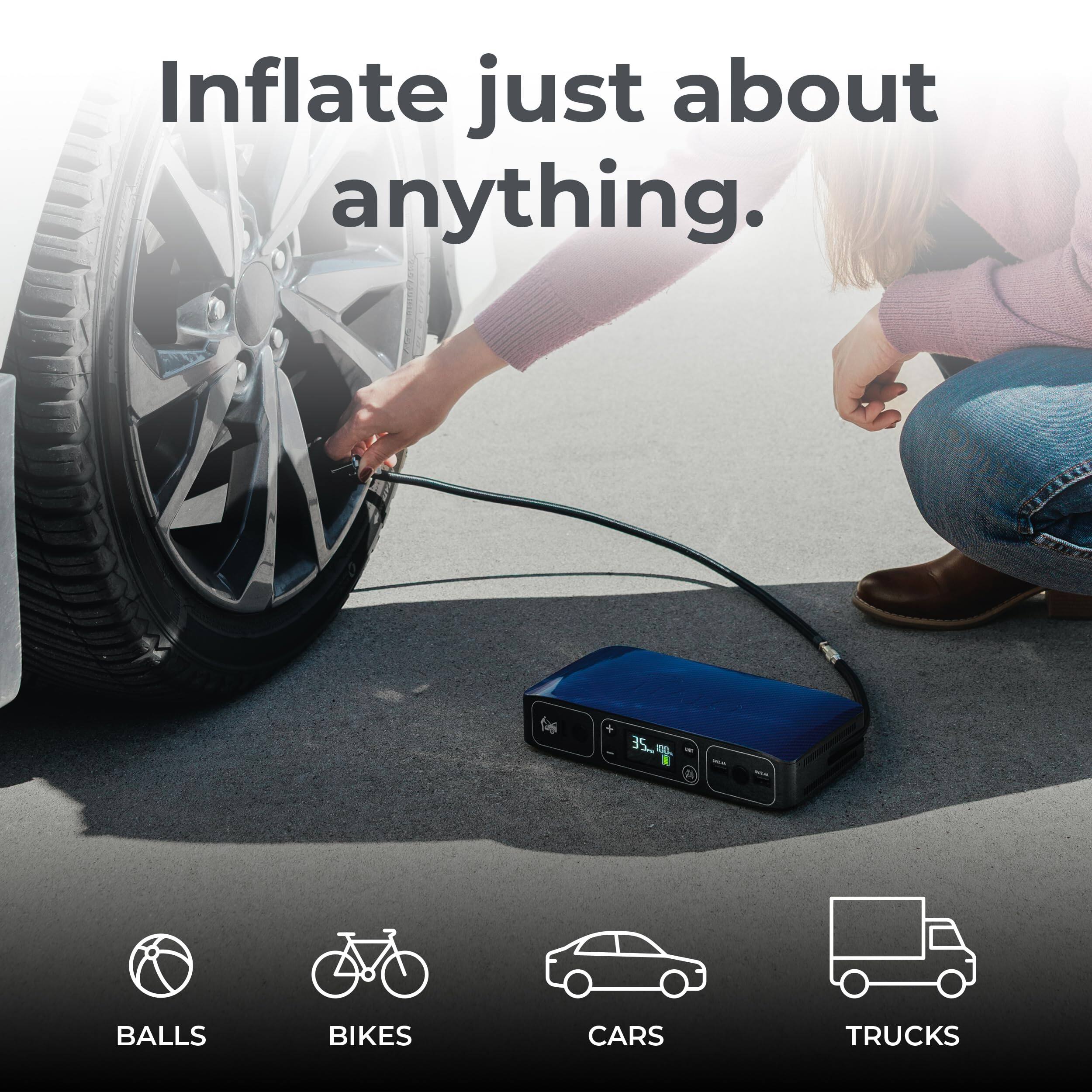 Inflate just about anything.

BALLS  
BIKES  
CARS  
TRUCKS