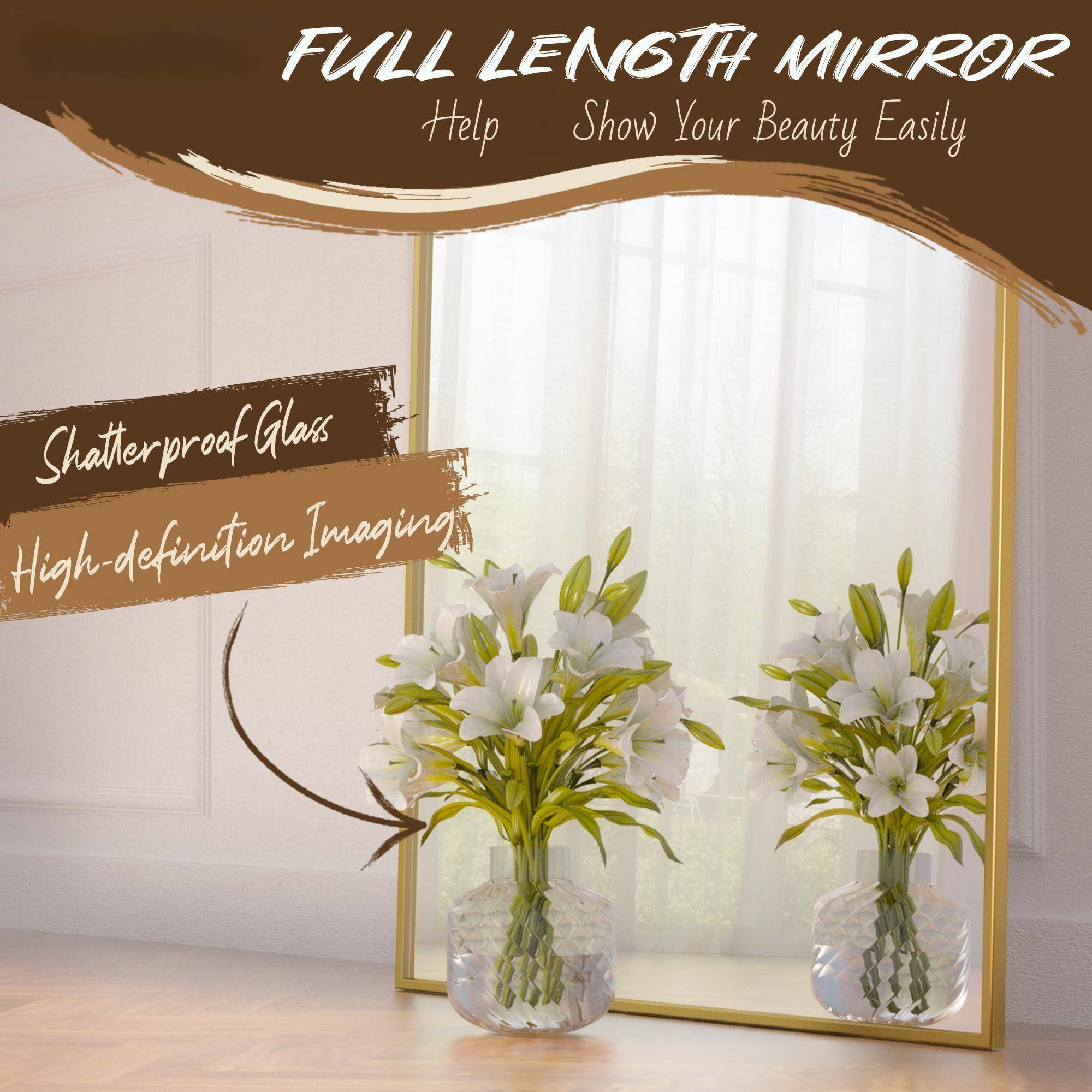 FULL LENGTH MIRROR  
Help Show Your Beauty Easily  

Shatterproof Glass  
High-definition Imaging
