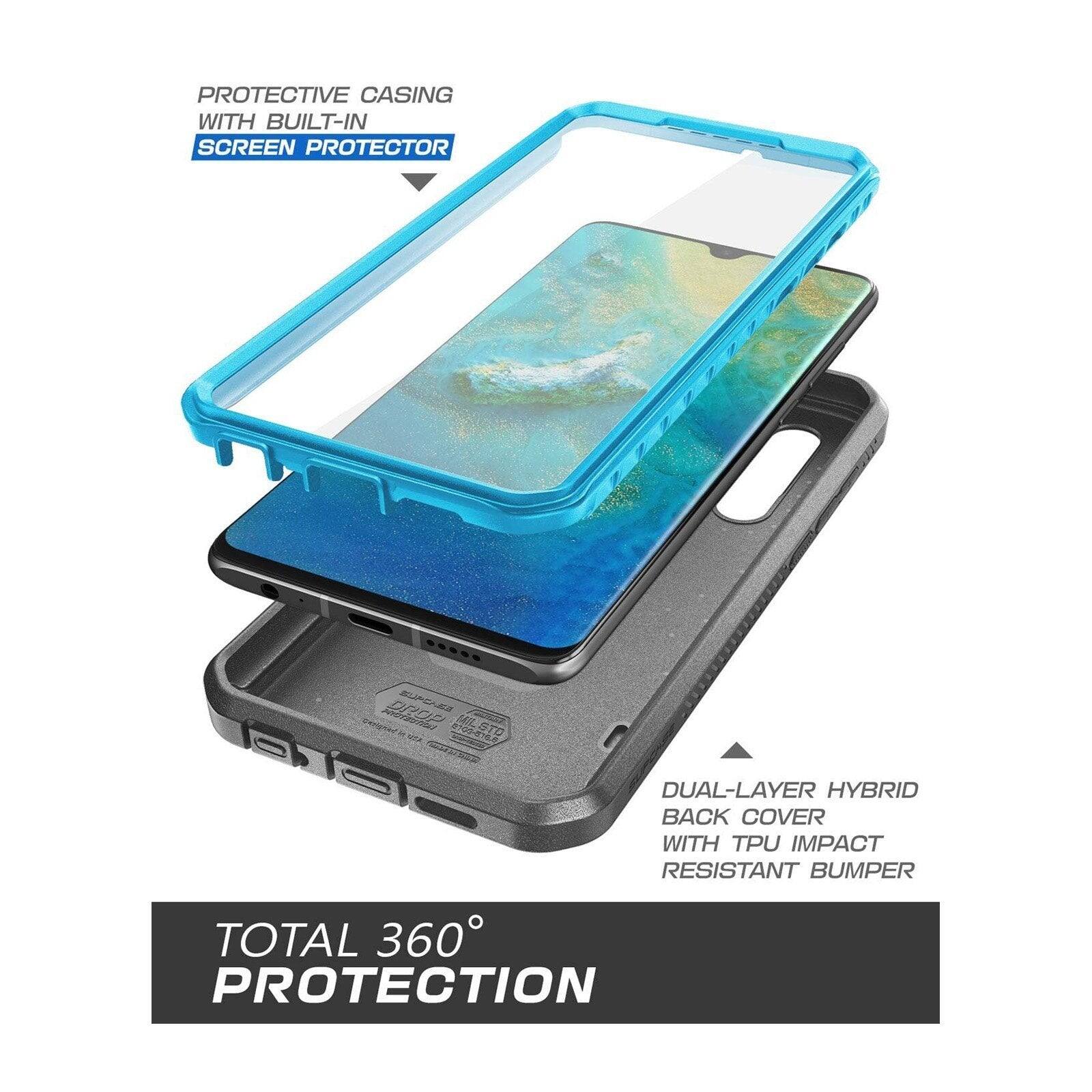 PROTECTIVE CASING WITH BUILT-IN SCREEN PROTECTOR

DUAL-LAYER HYBRID BACK COVER WITH TPU IMPACT RESISTANT BUMPER

TOTAL 360° PROTECTION