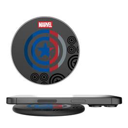 Keyscaper - Marvel Sigil 15-Watt Wireless Charger - Captain America
