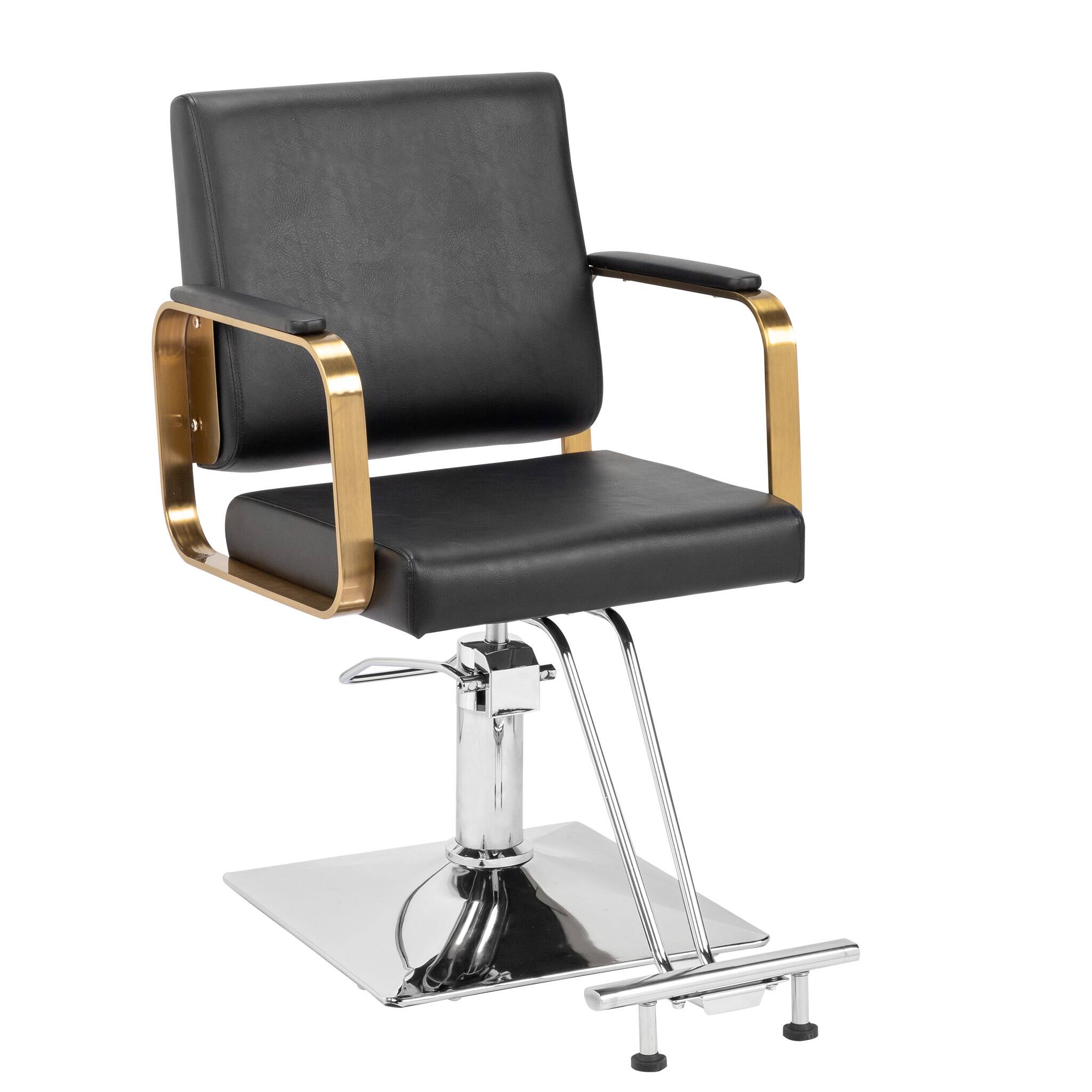 Alt View 4. Winado - Professional Hydraulic Barber Chair Heavy Duty 330lbs Capacity Salon Swivel Styling Chair w/Anti-slip Footrest for Salon - Black.