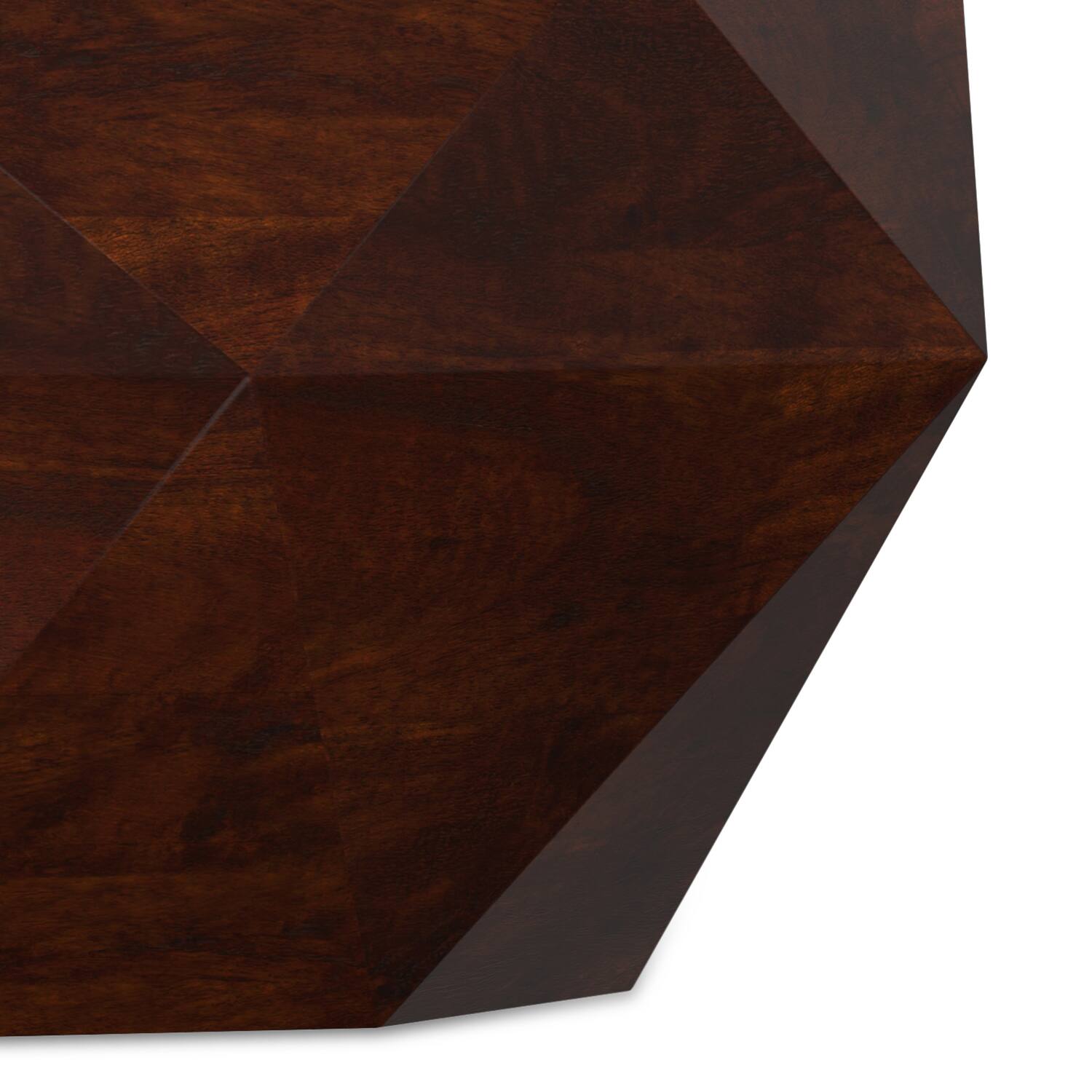 Alt View 7. Simpli Home - Zayn SOLID ACACIA WOOD 35 inch Wide Irregular Contemporary Coffee Table in Walnut Brown, Fully Assembled - Walnut Brown.