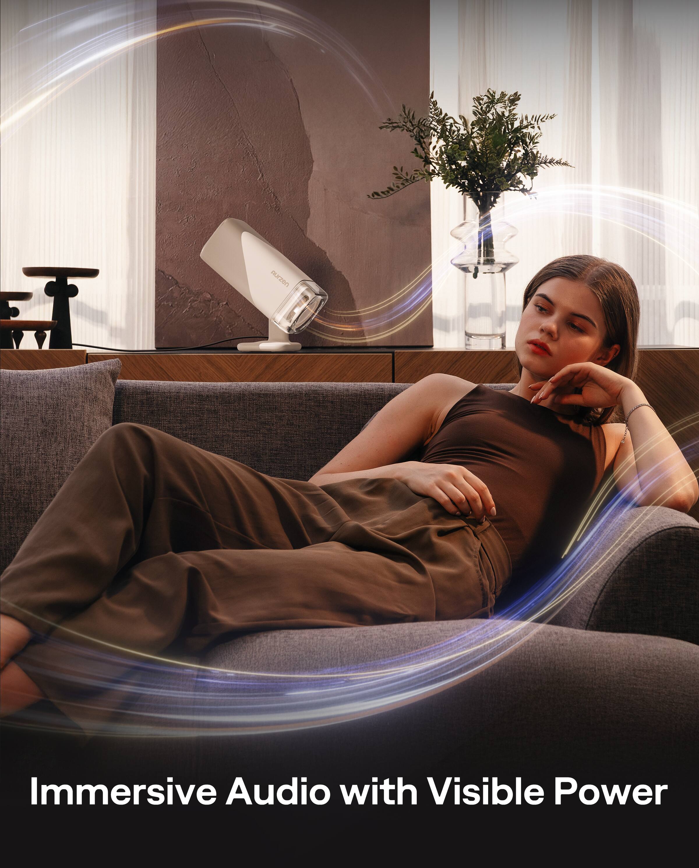 Immersive Audio with Visible Power