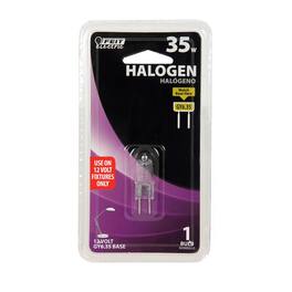 FEIT ELECTRIC - Tubular Halogen Bulb 450 lm Clear 35 W T4 1 Pack Case of 72