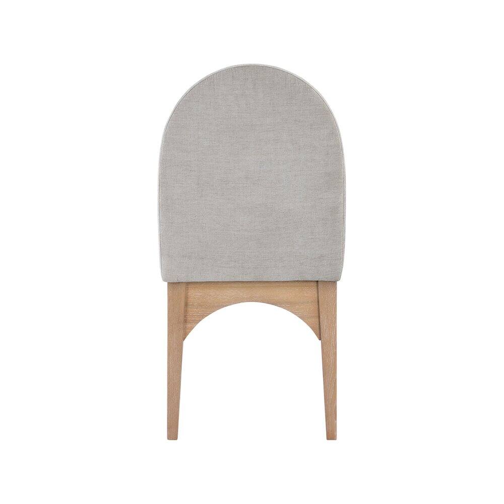 Alt View 2. Meridian Furniture - Waldorf Grey Chenille Fabric Dining Chair - Grey.
