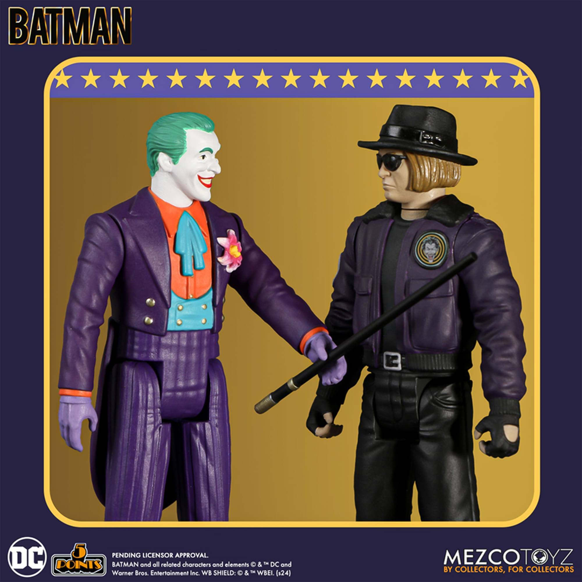 BATMAN

PENDING LICENSOR APPROVAL
BATMAN and all related characters and elements © "DC" and Warner Bros. Entertainment Inc. WB SHIELD: © & WBEL (124)

MEZCOTOYZ
BY COLLECTORS, FOR COLLECTORS