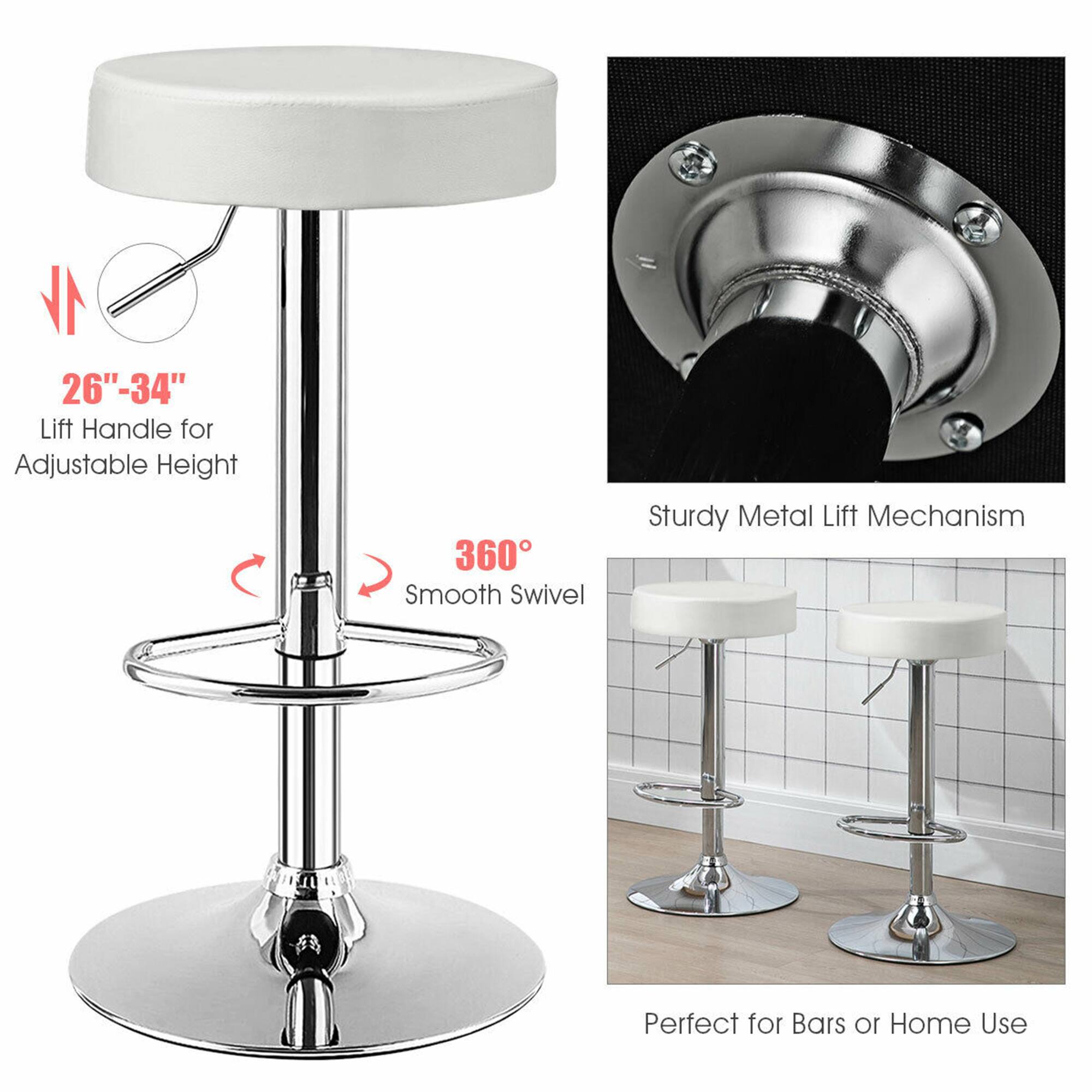 26"-34" Lift Handle for Adjustable Height, 360° Smooth Swivel, Sturdy Metal Lift Mechanism, Perfect for Bars or Home Use