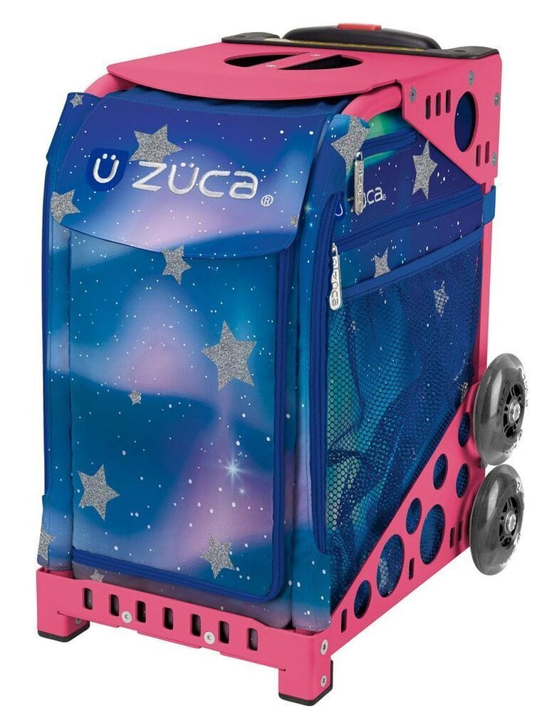 Photos - Luggage Aurora Zuca -  Sport Insert Bag and Pink Frame with Flashing Wheels - Blue SIB1740-SFHP083 