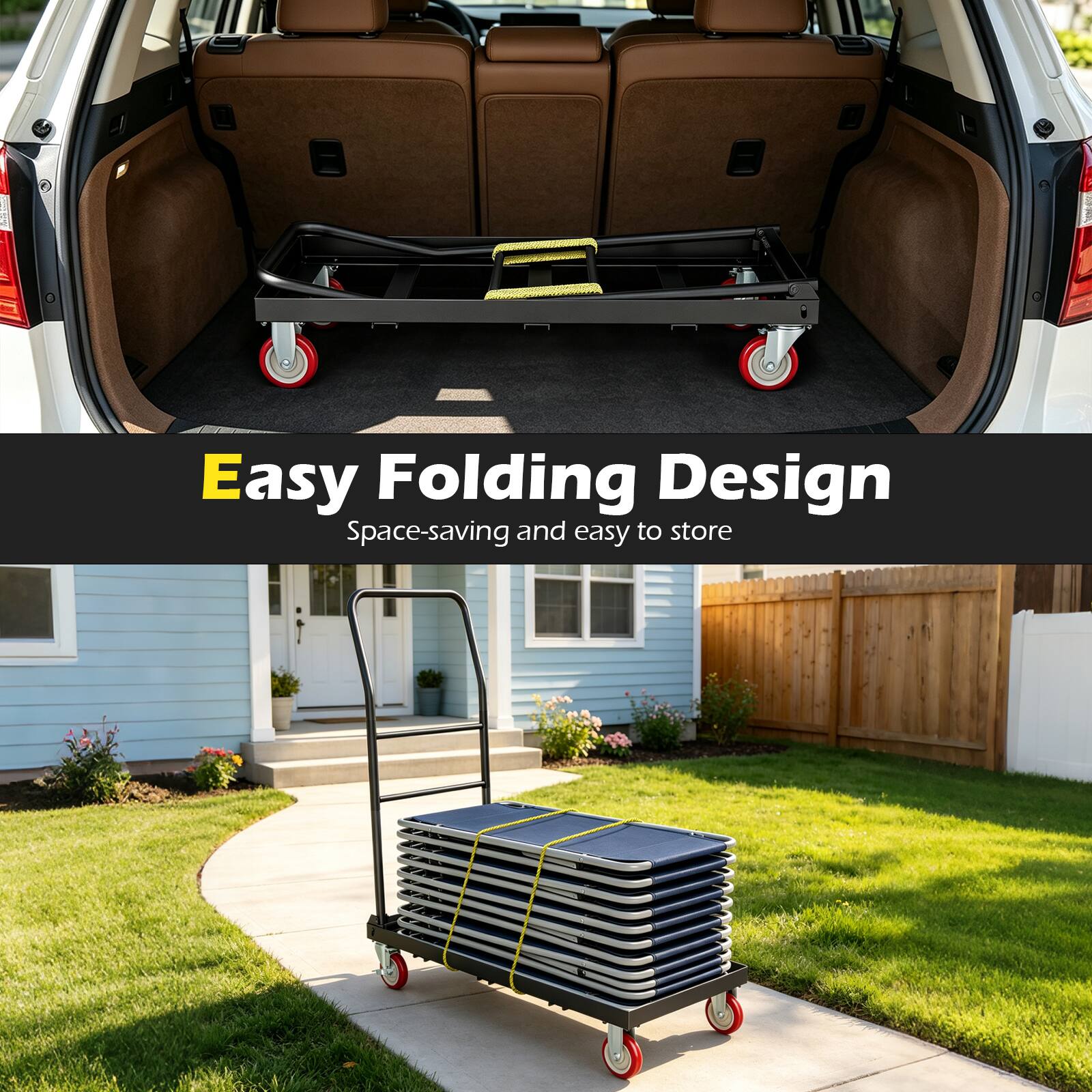 Easy Folding Design  
Space-saving and easy to store