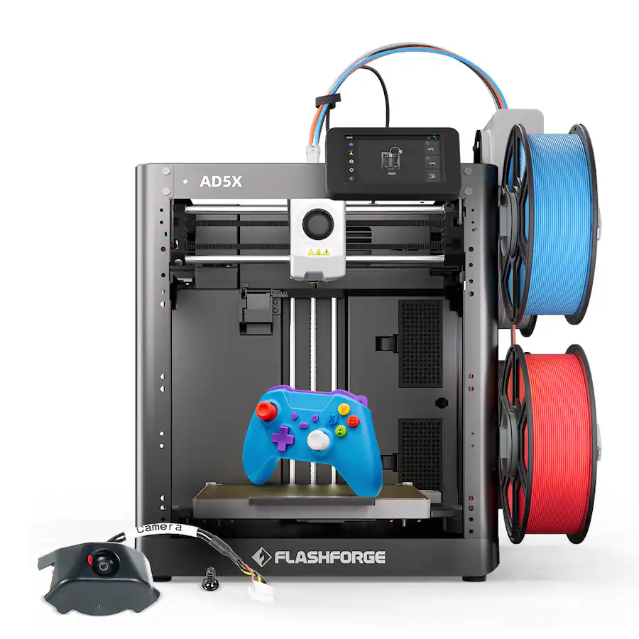Camera Flashforge Flashforge AD5X Multi Color 3D Printer with Camera, 4 Color IFS, Auto ...