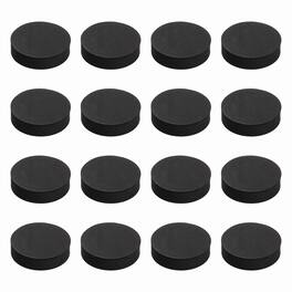 Unique Bargains - Single Sided Speaker Isolation Pads 60x16mm Round EVA Acoustic Foam Anti-Vibration Feet for Speaker Subwoofer, 16pcs - Black