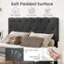 Soft Padded Surface: Skin-Friendly, Comfortable, Long-Lasting, Faux Linen Fabric, High-Density Sponge