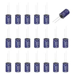 Unique Bargains - 3.3uF 100V Non-Polar Electrolytic Capacitor, 13x21mm, for Audio Tweeter/Speaker Crossover, 20pcs - Blue