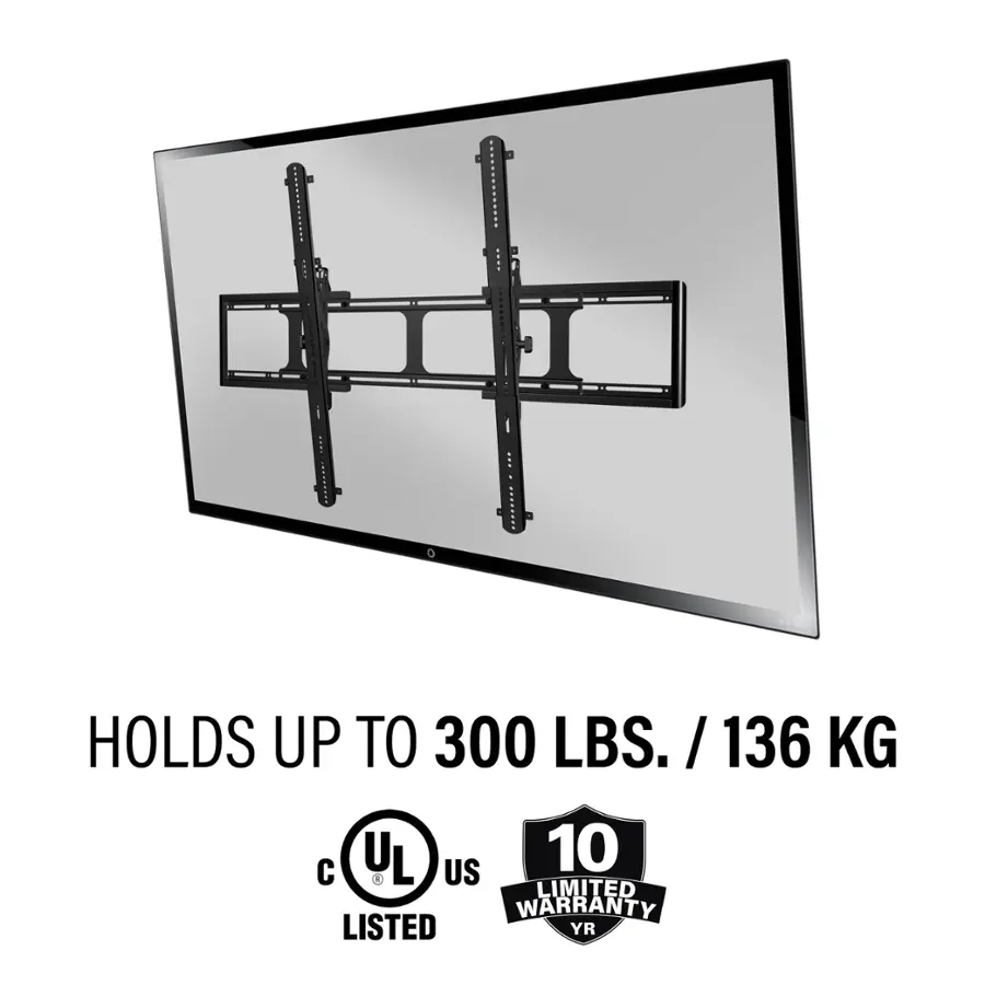 Holds up to 300 lbs. / 136 kg. L US 10 Limited Warranty Listed.